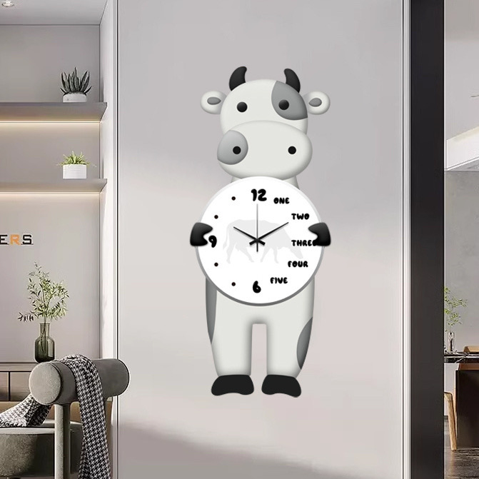 Animal Clock 60X31 CM 10 Environmentally friendly material, no need for punching